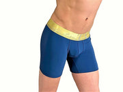 SexyMenUnderwear.com Collection TANN Low-Rise Boxer Flat locked Contour Pouch Soft Boxer Saphyr 6