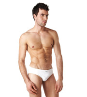 SexyMenUnderwear.com XL Gregg Homme SwimWear Ocean Swim-Boxer Quick Dry Swimsuit White 100335 219