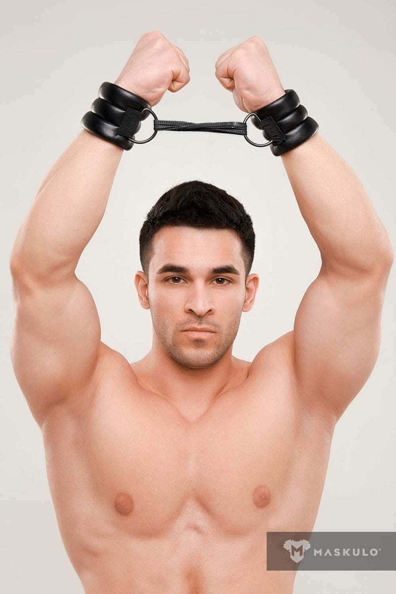 SexyMenUnderwear.com MASKULO Wristband Accessory Armored Next Men's D-Ring Wristband 1pc AC1210-90 13