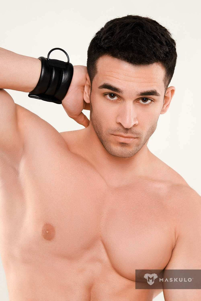 SexyMenUnderwear.com MASKULO Wristband Accessory Armored Next Men's D-Ring Wristband 1pc AC1210-90 13