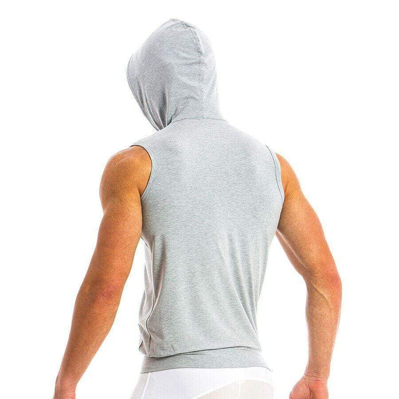 SexyMenUnderwear.com Modus Vivendi OTTER Tank Top Sleeveless Hoodie Cotton Sportswear Gray 11831 74