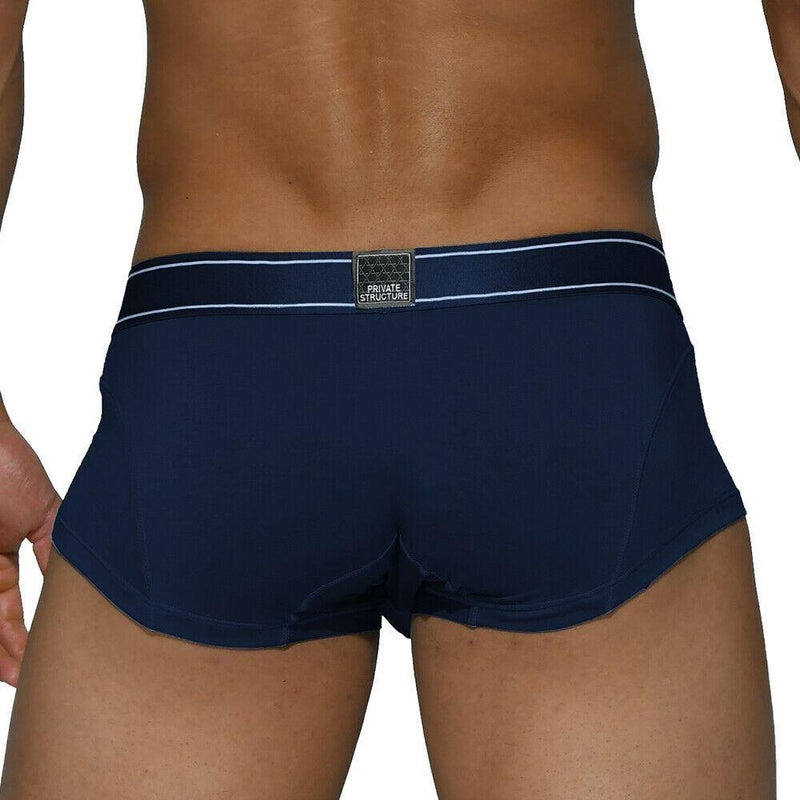 SexyMenUnderwear.com Private Structure Boxer Sports Bamboo Trunks Pouch MidNight Navy 4073 59