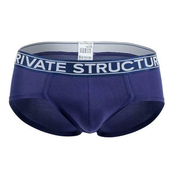 SexyMenUnderwear.com Private Structure Brief Sport Platinum Bamboo Underwear Midnight Navy 3748 56