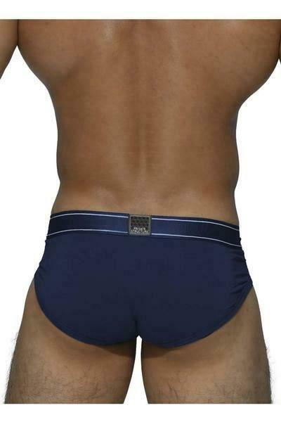 SexyMenUnderwear.com Private Structure Brief Sport Platinum Bamboo Underwear Midnight Navy 3748 56