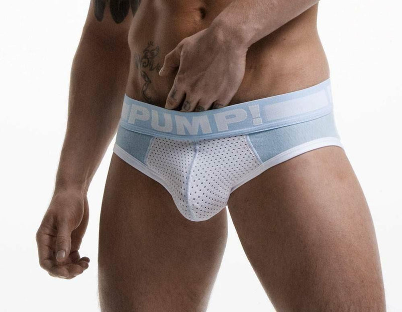 SexyMenUnderwear.com PUMP! Briefs FROST Fashion Micro-Mesh Slip Low Cut Super Soft 12025
