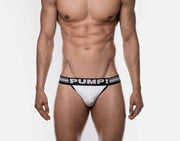 SexyMenUnderwear.com PUMP! Jockstrap Micro-Mesh Cup Lined Cotton Fabric White Free-Fit Jock 15036-66