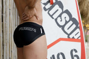SexyMenUnderwear.com PUMP! Swim-Brief Swimwear WaterBrief Adjustable Drawstring Black 13005