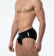 SexyMenUnderwear.com PUMP! Swim-Brief Swimwear WaterBrief Adjustable Drawstring Black 13005 T11
