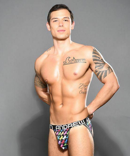 SexyMenUnderwear.com Rainbow Jockstrap Andrew Cristian Unicorn Arch Jock to 92058 50
