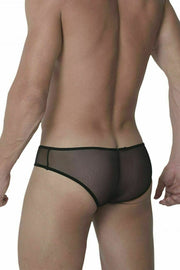 SexyMenUnderwear.com Romantic Brief By Hidden Mesh Brief Bikini C-through sensual undies Black 956 2