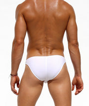 SexyMenUnderwear.com RUFSKIN Brief FRED Premium Cotton Spandex Low-Cut Man Briefs White 31