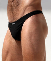 SexyMenUnderwear.com RUFSKIN Thong Nas Mens Tangas Lightweight T-Back Ultra Stretch Microfiber Black