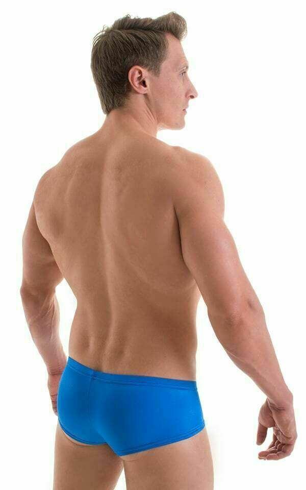 SexyMenUnderwear.com Skinz SwimWear Mens Swimsuits Top Quality Micro Swim-Trunk Blue 0003 4