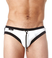 SexyMenUnderwear.com SMALL Greeg Homme Swim-Brief BoyToy Swimwear WHITE 100425 214