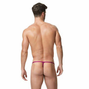 SexyMenUnderwear.com String Gregg Homme Xcite MicroModal Jacquard Men G-String Magenta 152414 225
