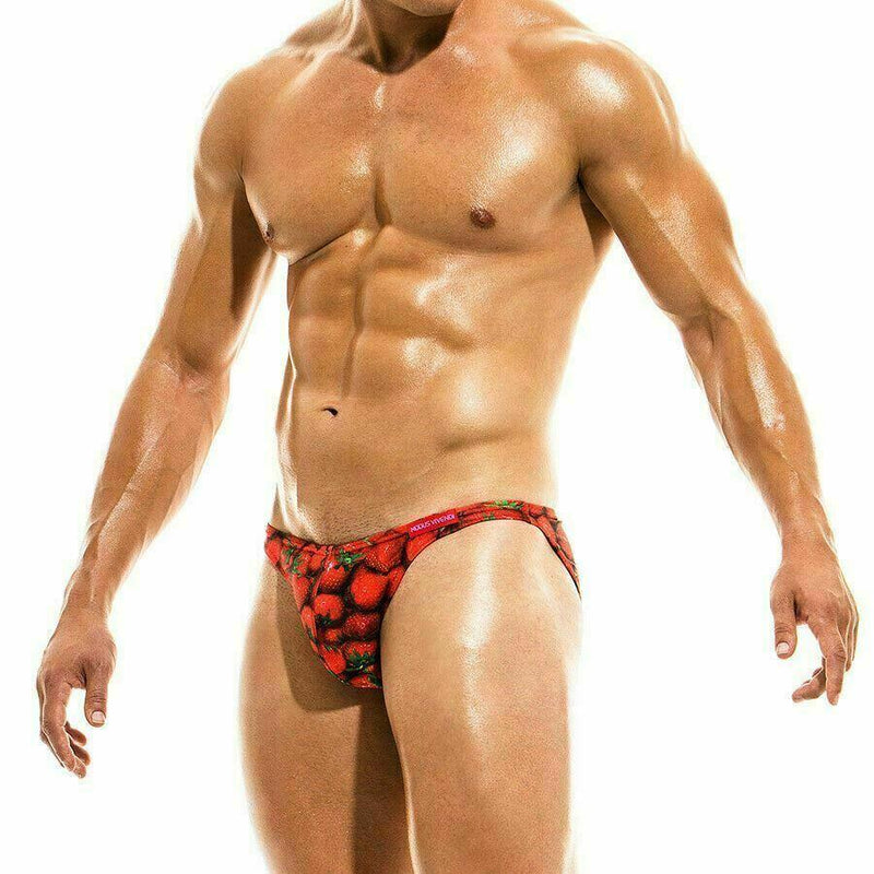 SexyMenUnderwear.com Swimwear "2020 Fruity Modus Vivendi" Swim-Brief Low Cut Strawberry FS1911 37
