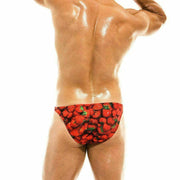 SexyMenUnderwear.com Swimwear "2020 Fruity Modus Vivendi" Swim-Brief Low Cut Strawberry FS1911 37