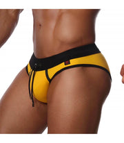 SexyMenUnderwear.com Swimwear TOF PARIS Swim-Brief CANARIA Edition Yelllow 25