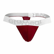SexyMenUnderwear.com Thong ErgoWear Max Modal Silky Soft Microfiber Thongs Red Garnet 1036 30