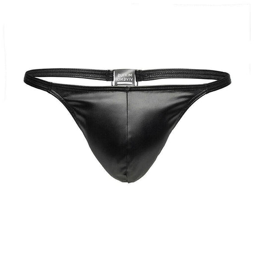 SexyMenUnderwear.com Thongs Modus Vivendi Leather-Look Fabric Thong-Mania Black 20516 57