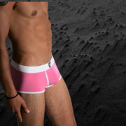 SexyMenUnderwear.com TOF PARIS Boxer ALPHA Cotton Bi-Stretch Jersey Pink 17
