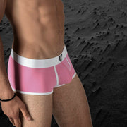 SexyMenUnderwear.com TOF PARIS Boxer ALPHA Cotton Bi-Stretch Jersey Pink 17