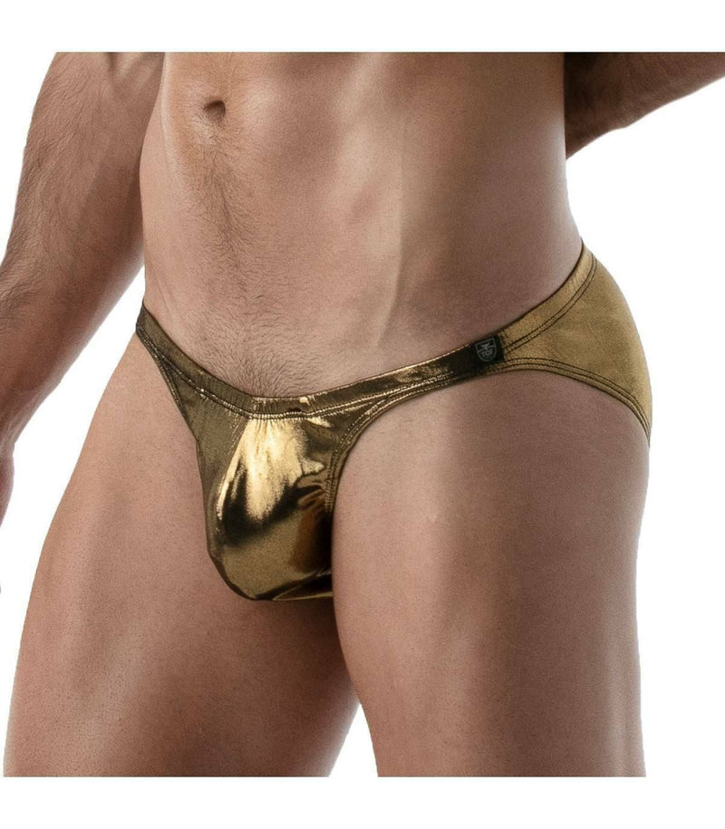 SexyMenUnderwear.com TOF-PARIS Brief Bikini Cut Tanga Briefs Metal Golden 54