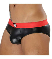 SexyMenUnderwear.com TOF PARIS Brief Fetish Realistic Imitation Leather Stretch MicroFibre Slip 8