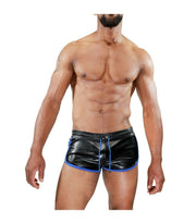 SexyMenUnderwear.com TOF PARIS Fashion Shorts CRUISE Delux Rear Pockets Boxer Short Black&Blue T3