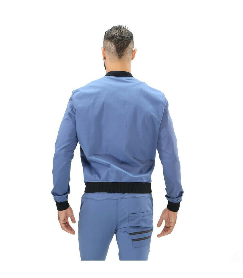 SexyMenUnderwear.com TOF PARIS Jacket Fashion Vest Elegant Urban Look Viscose Cotton Blend Blue T1