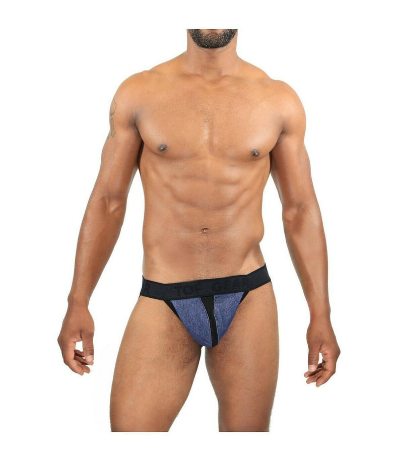 SexyMenUnderwear.com TOF PARIS Jockstraps COWBOY Sexy-Jock Removable Side Pocket 2 Jacquard  T1