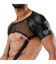 SexyMenUnderwear.com TOF PARIS LEATHERETTE HARNESS SPARTACUS GOGO LIGHT BLACK T1