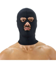 SexyMenUnderwear.com ONE SIZE TOF PARIS MASTER HOOD Cagoule Black microfibre SM hood Stretch One Size 7