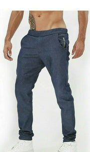 SexyMenUnderwear.com TOF PARIS Pants COWBOY Low Waist Casual Pant 4 Large Pockets Denim Blue T1