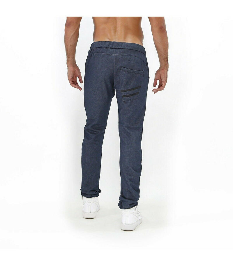 SexyMenUnderwear.com TOF PARIS Pants COWBOY Low Waist Casual Pant 4 Large Pockets Denim Blue T1