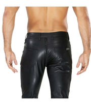 SexyMenUnderwear.com TOF PARIS Pants Fetish Full Back Zipper Double Slider YKK Matt Leather 1