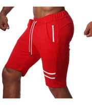 SexyMenUnderwear.com TOF PARIS Shorts Fabio Soft Cotton Athletic look Short Red/White 46
