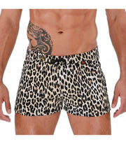SexyMenUnderwear.com TOF PARIS Shorts Mid-Thigh Leopard-Print short Multipurpose Swimwear 47