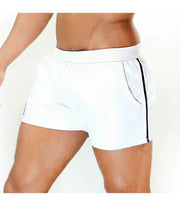 SexyMenUnderwear.com TOF PARIS Shorts White Party Short Whit Stripe Black and white Elegant Look 40