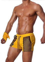 SexyMenUnderwear.com XL TOF PARIS SWIMWEAR CRUISE TIGHT FIT Swim-Shorts & Bandana XL YELLOW/BLACK