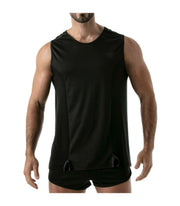 SexyMenUnderwear.com TOF PARIS Tank top Sport Gym Total Protection TankTop Black T8