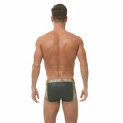 SexyMenUnderwear.com XS xs Gregg Homme Boxer Captive Savana Print Faux Leather Natural 162305 XS 39