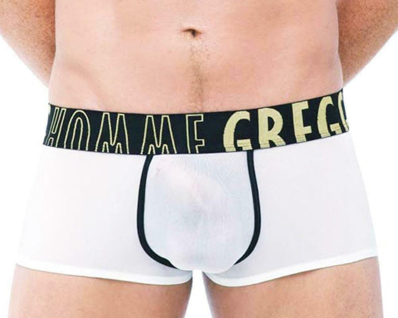 SexyMenUnderwear.com XS Gregg Homme Boxer Commando Translucent Fabric White 87505 227