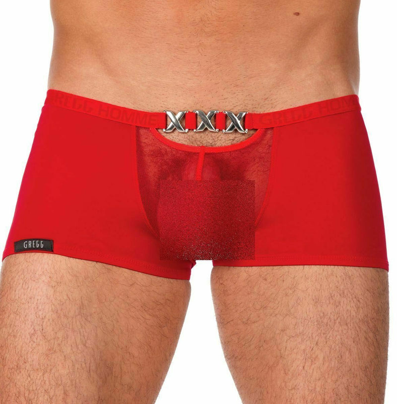 SexyMenUnderwear.com XS sexy boxer by Gregg Homme Pimp Boxer Brief Red Sensual XXX 96605 202