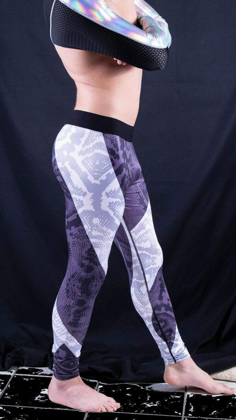 SexyMenUnderWear S Mens Legging Tight Fit SportsWear Meggings Fashion Design Gray