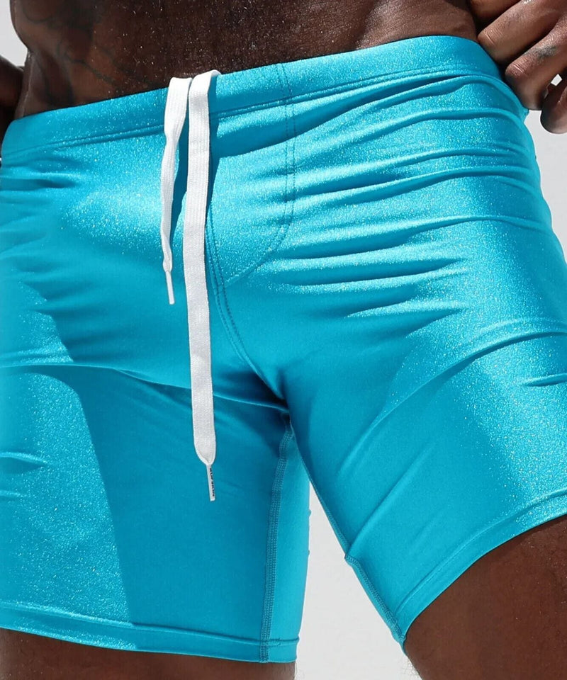 Short RUFSKIN Bicycle Shorts Sport PIKE Premium Nylon Shiny Blue Fiji 74