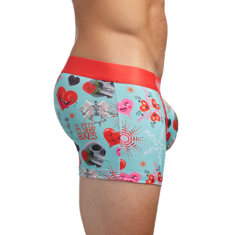 SKULL & BONES Boxer Trunk Luxurious High-Quality From Heart Love Bones 12