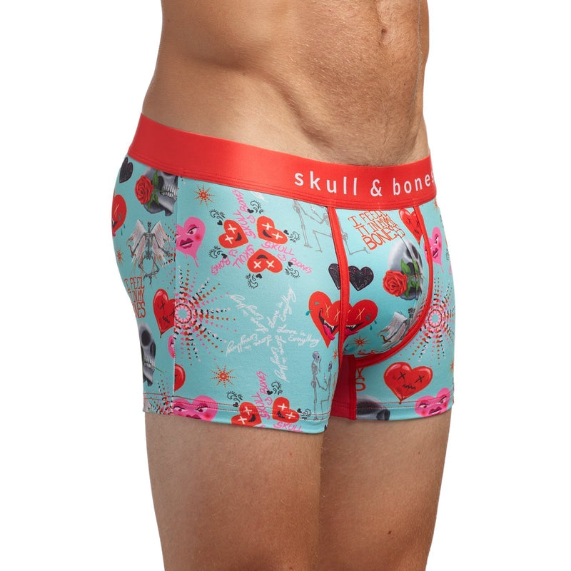 SKULL & BONES Boxer Trunk Luxurious High-Quality From Heart Love Bones 12