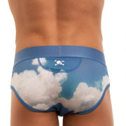 SKULL & BONES Clouds Brief Hand Painted Flat-Lock Stitching Briefs 21