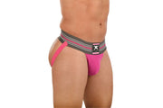 SKULL & BONES Jock Locker Room Jockstrap Neon Pink 17